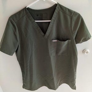 Figs Moss Green Catarina Top Small